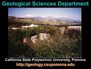Why Cal Poly Geology? - Geological Sciences - Cal Poly Pomona