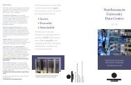 Northwestern University Data Center Brochure