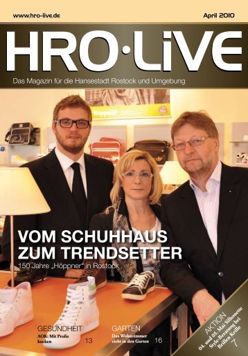 vom SchuhhauS zum TrendSeTTer -  HRO Live