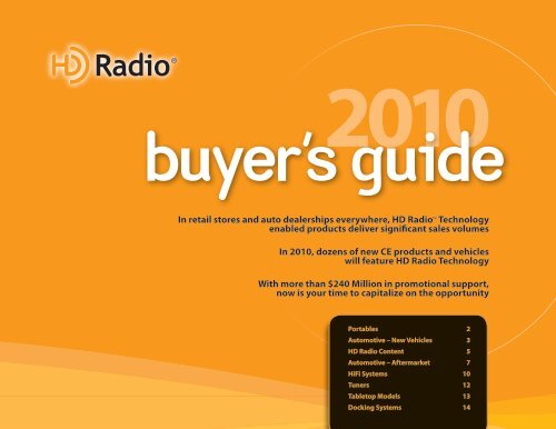 Buyer's Guide - HD Radio Alliance