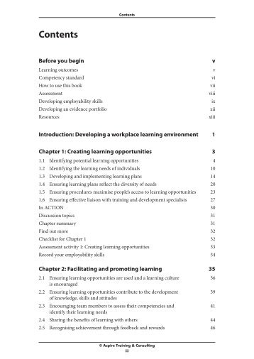 BSBLED501A Develop a workplace learning environment