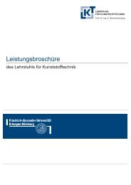 LeistungsbroschÃ¼re - Lehrstuhl fÃ¼r Kunststofftechnik