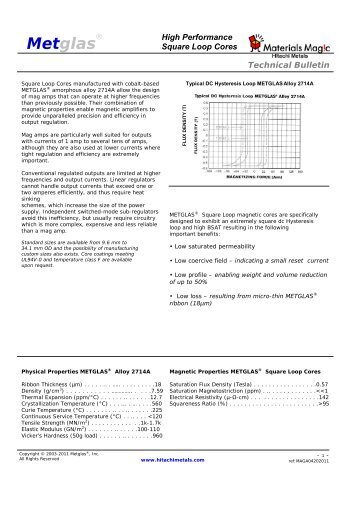 MAGAMP Technical Bulletin (PDF format, 222.0 kBytes)