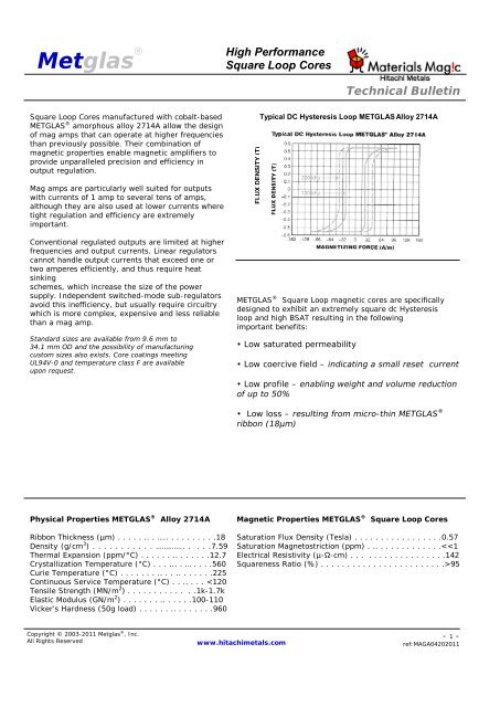 MAGAMP Technical Bulletin (PDF format, 222.0 kBytes)