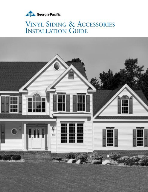 VINYL SIDING & ACCESSORIES INSTALLATION GUIDE - BlueLinx