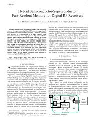 Hybrid Semiconductor-Superconductor Fast-Readout ... - Hypres Inc.