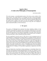 Agaria-vidya: A Link in the Philosophy of Emancipation - Vidya Ashram