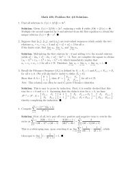 Math 499, Problem Set #6 Solutions. 1. Find all solutions to f(x)+2f(1 ...