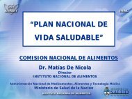 PLAN NACIONAL DE VIDA SALUDABLE - CONAL