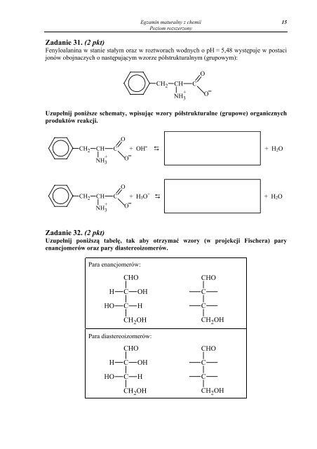 EGZAMIN MATURALNY Z CHEMII POZIOM ROZSZERZONY ...