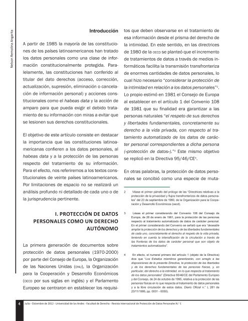 AproximaciÃ³n constitucional de la protecciÃ³n de datos personales ...