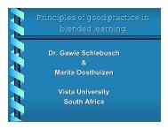 Principles of good practice in blended learning