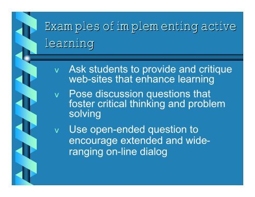Principles of good practice in blended learning