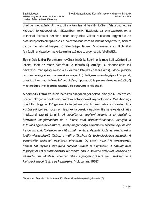 e-Learning az oktatÃ¡s tradicionÃ¡lis Ã©s modern felfogÃ¡sÃ¡nak ... - Coedu