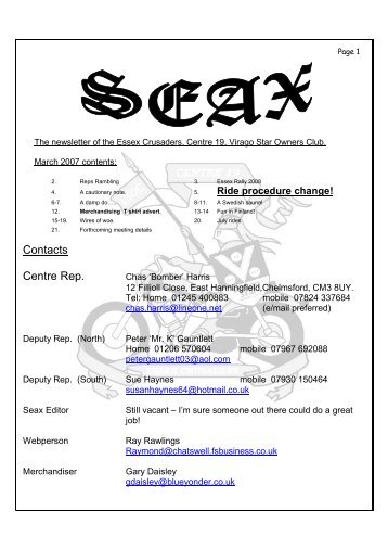 SEAX - July 2007 - Essex Crusaders