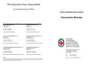 Chronische Wunden - VolkssolidaritÃ¤t Bundesverband e.V.