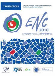 ENC 2010 Transactions - European Nuclear Society