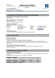 Safety Data Sheet - Filtrox AG