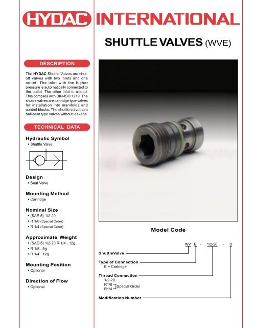 LV1-043, Load Shuttle Valve, Ball-type