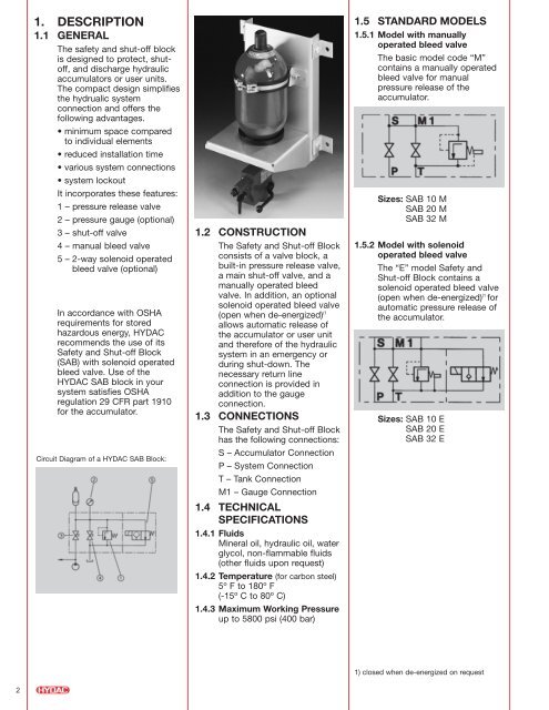 Safety & Shut-off Blocks - Airline Hydraulics