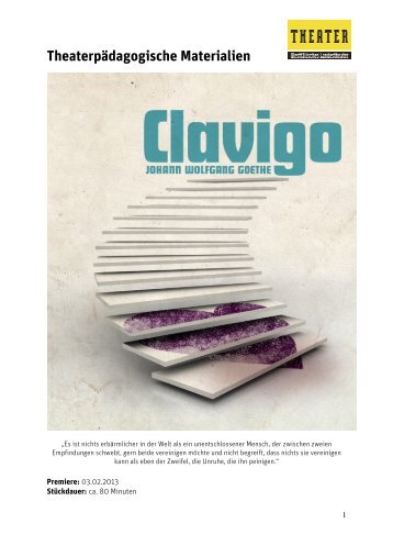 Clavigo - WestfÃƒÂ¤lisches Landestheater