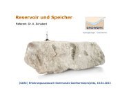 Reservoir und Speicher - GGSC Seminare