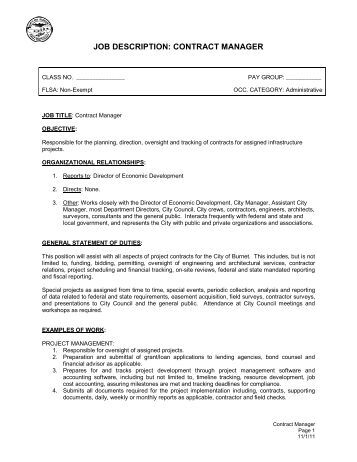 general contractor job description