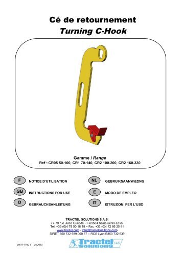 Cargas diversas CR - Tractel