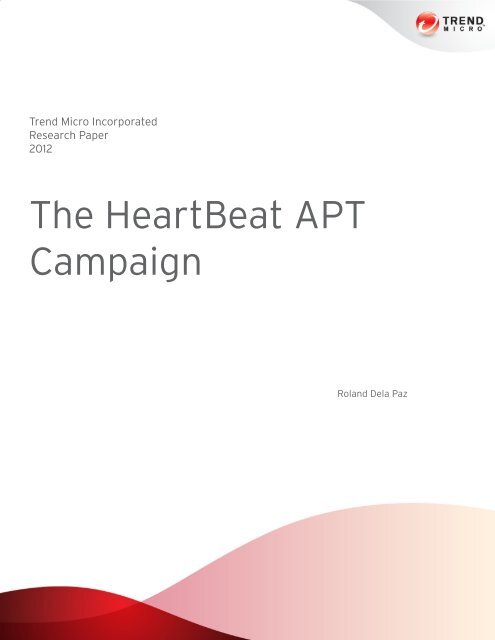 Read The HeartBeat APT Campaign - Trend Micro