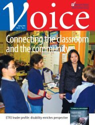 Spring 2006 - The member magazine of the Elementary Teachers