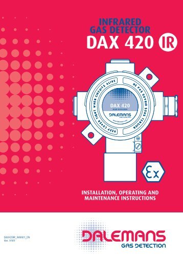 DÃƒÂ©tecteur DAX 420 Infrarouge - Dalemans Gas Detection