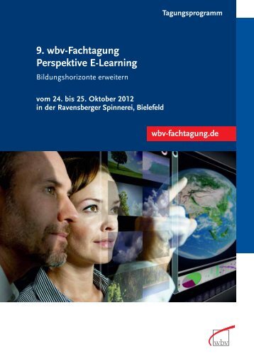 9. wbv-Fachtagung Perspektive E-Learning - W. Bertelsmann Verlag