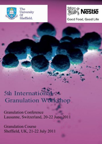 5th International Granulation Workshop - University of Sheffield