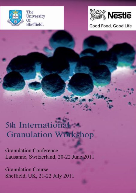 5th International Granulation Workshop - University of Sheffield