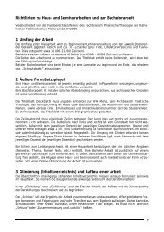Richtlinien zu Haus - Katholische Hochschule Mainz