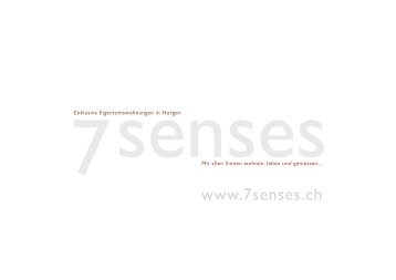 News: 7 senses: Exklusive ... - IM Architektur AG