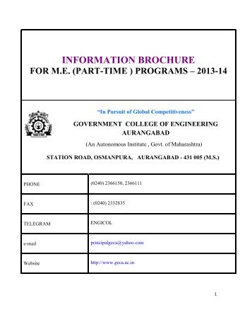 ME-PT Infromation Brochure 2013-14 - Government College Of ...