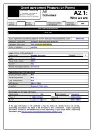 Grant agreement Preparation Forms