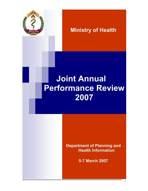 Joint Annual Performance Review 2007 - Ministry of Health