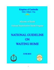 GUIDELINE ON MATERNITY WAITING HOME - Ministry of Health