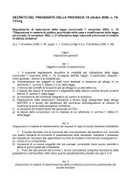 Il regolamento applicativo della riforma Itea - CGIL del Trentino