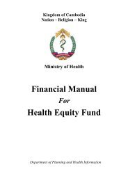 Financial Manual Health Equity Fund - Ministry of Health