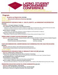 Conference Agenda - USC Student Affairs Information Technology