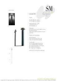 Last ned produktark (PDF) - SM Lys