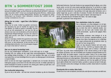 BTNÂ´s SOMMERTOGT 2008 - Campisternes Rejseportal