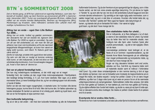 BTNÂ´s SOMMERTOGT 2008 - Campisternes Rejseportal