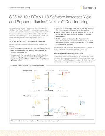 SCS v2.10 / RTA v1.13 Software Increases Yield and ... - Illumina