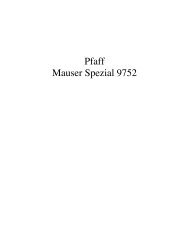 Parts book for Mauser Spezial 9752