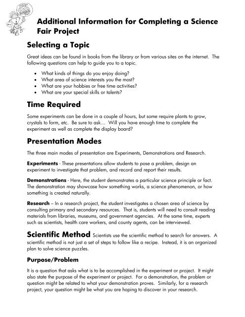 Science Fair Project Board, Examples & How to Design
