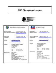 EHF Champions League - European Handball Federation